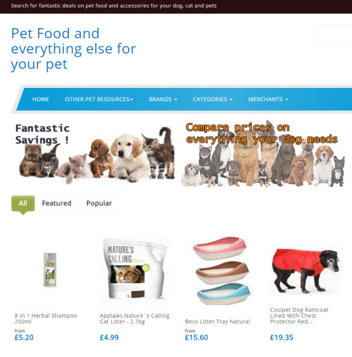 Pet products and services